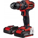 EINHELL TE-CD 18/40 li-i kit 2.0 ah + 64 delige accessoireset, accu Klopboor-/Schroefmachine, 2 accu's, acculader 4513992