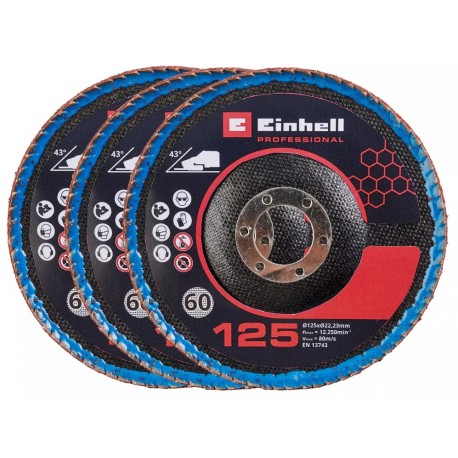 EINHELL Lamellenschijvenset - 3-Delig - ø125x22,23 mm - Keramisch 4440020