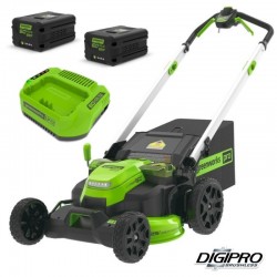 GREENWORKS 60 Volt accu maaier met 2 x 4Ah accu's en acculader GD60LM61K4X