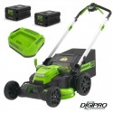 GREENWORKS 60 Volt accu maaier met 2 x 4Ah accu's en acculader GD60LM61K4X