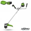 GREENWORKS 60 Volt accu trimmer en bosmaaier met 2Ah accu en lader GD60BCBK2