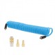 AIRPRESS Spiraalslang professioneel PU 1/4 inch buitendraad 8 x 12 mm 15 m 10 bar incl koppelingen en nippels 4304227