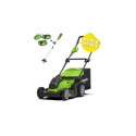 GREENWORKS 40 Volt Accu Maaier + Trimmer G40LM41K2-T