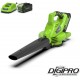 GREENWORKS 40 Volt Accu Bladblazer en Zuiger met lader en 4 Ah accu GD40BVK4