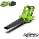 GREENWORKS 40 Volt Accu Bladblazer en Zuiger met lader en 4 Ah accu GD40BVK4