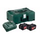 METABO Basis-set: accu-packs + lader in metaloc 2 x Li-Power accu-pack 18 V/4,0 Ah 685064000