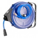 AIRPRESS Luchtslanghaspel wandmodel 15 bar 12 m 3/8 13.5 x 9.5 mm PU draaibaar met accessoires 4651012