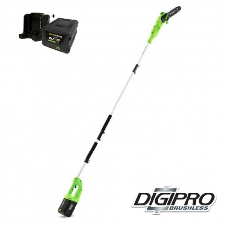 GREENWORKS 60 Volt Accu Takkenzaag inclusief 4.0Ah accu en 60 volt lader GD60PSK4