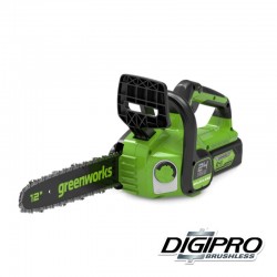 GREENWORKS 24 Volt accu kettingzaag met lader en 2Ah accu GD24CS30K2