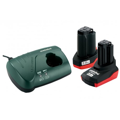 METABO Basis-set: accu-packs + lader Basisset 10.8 V: 2.0 Ah + 5.2 Ah, lader LC 40 685067000