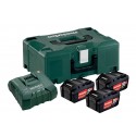 METABO Basis-set: accu-packs + lader in metaloc Basisset 18 V: 3 x 5.2 Ah, lader ASC ULTRA 685068000