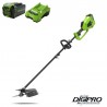 GREENWORKS 40 Volt Accu Trimmer en Bosmaaier inclusief 4.0 Ah accu en 40 Volt lader GD40BCK4
