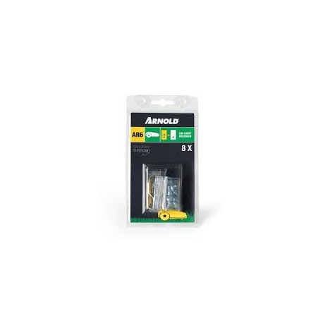 ROBOMOW 1 set met Robomow mesjes (8 mesjes, 8 schroeven) voor RK en RKS modellen 1111-M6-1008