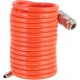 AIRPRESS Spiraalslang Nylon  Binnen Ø 6 - Buiten Ø 8 mm  Type Orion snelkoppeling en insteeknippel  3 meter  12 bar 45890-SL