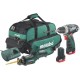 METABO Accu combo set 10.8 volt 2 x 2.0 ah li-power, lc 40 en tas combo set 2.4 10.8v: bs + ase 685056000