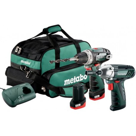 METABO Accu combo set 10.8 volt 2x2.0 ah, lc 40 en tas combo set 2.3 10.8v: bs + ssd 685055000