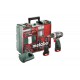 METABO Accu boorschroefmachine 10.8 volt 2 x 2,0 ah li-power, lc 40, toebehorenset powermaxx bs basic mobil 600080880