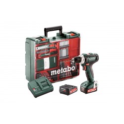 METABO Accu-boorschroefmachine 12 volt 2x 2,0ah, sc 30 powermaxx bs 12 mobile workshop 601036870