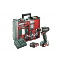 METABO Accu-boorschroefmachine 12 volt 2x 2,0ah, sc 30 powermaxx bs 12 mobile workshop 601036870