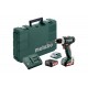 METABO Accu-boorschroefmachine 12 volt 2x 2,0ah, sc 30 set: powermaxx bs 12 + pa 601036910