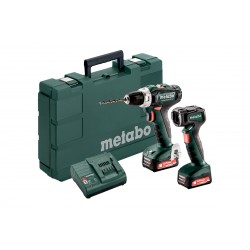 METABO Accu-boorschroefmachine 12 volt 2x 2,0ah, sc 30 set: powermaxx bs 12 + ula 601036900