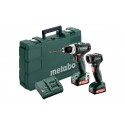 METABO Accu-boorschroefmachine 12 volt 2x 2,0ah, sc 30 set: powermaxx bs 12 + ula 601036900