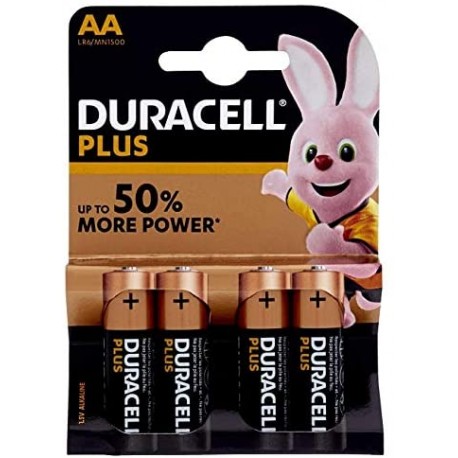 DURACELL PlusPower Alkaline batterij 1,5V AA MN1500 BDLR06-BL4