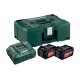 METABO Basis-set: accu-packs + lader in metaloc 2 x Li-Power accu-pack 18 V/5,2 Ah 685065000