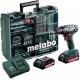METABO Accu boorschroefmachine 18 Volt 2 x 2.0 Ah Li-Power, SC 60 Plus en 10 mm boorhouder BS 18 Mobile Wor 602207880