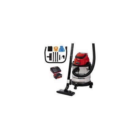 EINHELL TC-VC 18/20 li kit 3,0 ah accu nat-/droogzuiger, 1 accu, power x-change 2347131