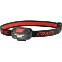 COAST FL13R oplaadbare hoofdlamp rood en wit licht inc.2xLi-ion LCOAFL13R-BL